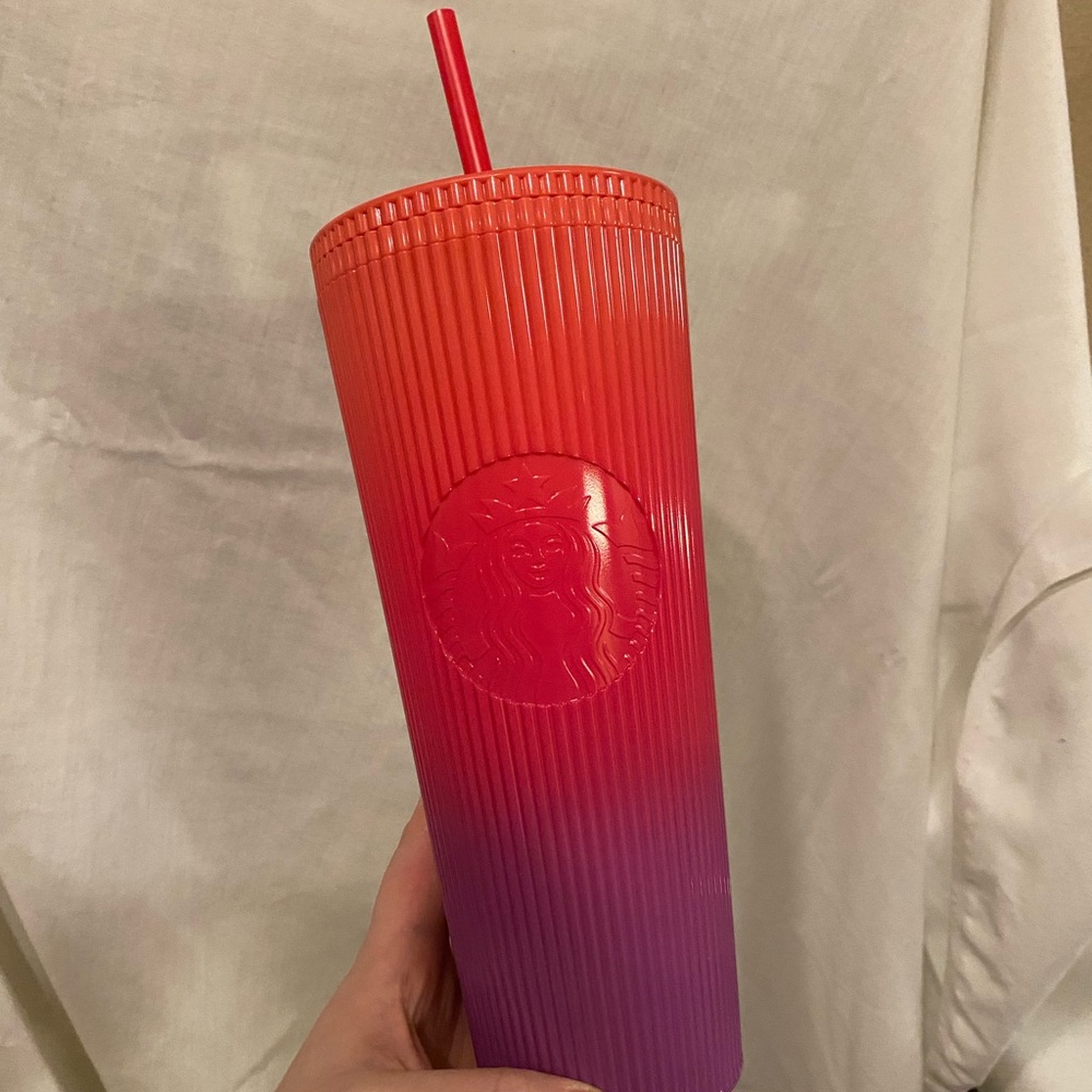 Starbucks Pink and Purple Ombré Tumbler